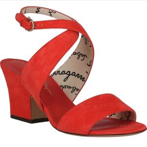 Ferragamo Sheena Suede Sandals Women size 8.5